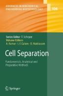 Cover of: Cell separation | 