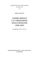 Cosimo Ridolfi e la mediazione anglo-francese, 1848-1849 by Cosimo Ridolfi