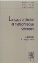 Cover of: Langage ordinaire et métaphysique: Strawson