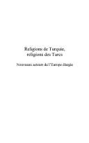 Cover of: Religions de Turquie, religions des Turcs: nouveaux acteurs dans l'Europe élargie