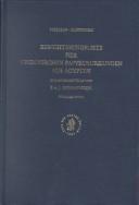 Cover of: Berichtigungsliste Der Griechischen Papyrusurkunden Aug Agypten (Berichtigungsliste Der Griechischen Papyrusurkunden Aus Aegypten)