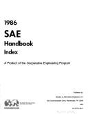 Cover of: 1986 SAE handbook. by Society of Automotive Engineers, Society of Automotive Engineers