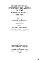 Cover of: International economic relations of the western world, 1959-1971