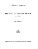 Les ostraca grecs de Douch by Hélène Cuvigny