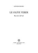Cover of: Le olive verdi: racconti dal Sud