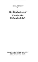 Cover of: Der Kirchenkampf: Historie oder bleibendes Erbe?