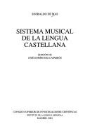 Cover of: Sistema musical de la lengua castellana
