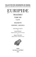 Cover of: Tragédies, tome 8, 3e partie  by Euripides, François Jouan, Herman Van Looy