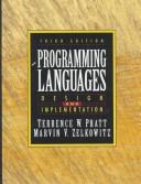 Cover of: Programming languages by Terrence W. Pratt