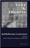 Cover of: Self-reflexivity in literature by edited by Werner Huber, Martin Middeke, and Hubert Zapf.