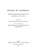 Cover of: Portraits de troubadours: initiales des chansonniers provençaux I & K (Paris, BNF,, ms. Fr. 854 et 12473)