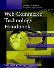 Web commerce technology handbook by Daniel Minoli