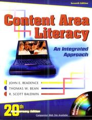 Cover of: Content area literacy by John E. Readence
