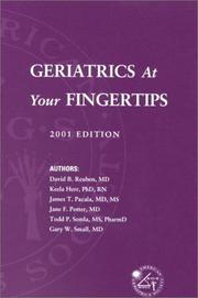 Cover of: Geriatrics at Your Fingertips