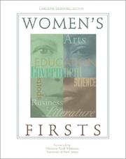 Cover of: Women's firsts by Susan B. Gall