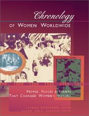 Cover of: Chronology of Women Worldwide: People, Places & Events That Shaped Women's History