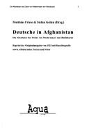 Cover of: Deutsche in Afghanistan: die Abenteuer des Oskar von Niedermayer am Hindukusch