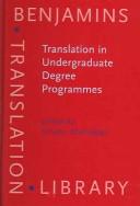 Cover of: Translation in undergraduate degree programmes