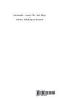Cover of: Zwischen Aufklärung und Romantik by herausgegeben von Konrad Feilchenfeldt ... [et al.].