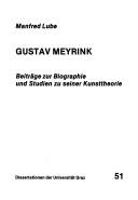 Cover of: Gustav Meyrink by Manfred Lube