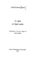 Cover of: Le règne de l'esprit malin