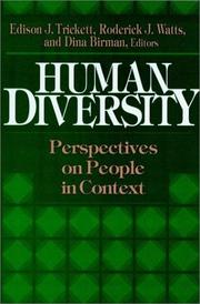 Cover of: Human Diversity by Edison J. Trickett, Roderick J. Watts, Dina Birman