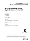 Cover of: Physics and simulation of optoelectronic devices VII: 25-29 January, 1999, San Jose, California