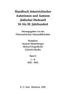 Cover of: Handbuch österreichischer Autorinnen und Autoren jüdischer Herkunft 18. bis 20. Jahrhundert