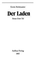 Cover of: Der Laden by Erwin Strittmatter