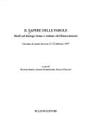 Cover of: Il Sapere delle parole by Annick Paternoster, Walter Geerts