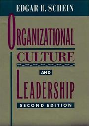 Cover of: Organizational Culture and Leadership