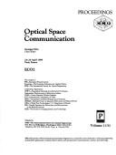 Cover of: Optical space communication: 24-26 April 1989, Paris, France, ECO2