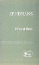 Cover of: Ephesians by Ernest Best