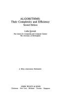 Cover of: Computational complexity of sequential and parallel algorithms | Lydia KronsjoМ€
