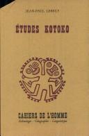 Cover of: Études Kotoko by Jean Paul Lebeuf