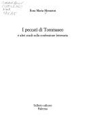 Cover of: I peccati di Tommaseo e altri studi sulla confessione letteraria