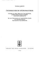 Cover of: Österreichische Spätromantiker: Studien zu Emil Nikolaus von Reznicek, Joseph Marx, Franz Schmidt und Egon Kornauth