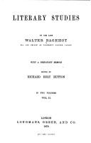 Cover of: Literary studies. by Walter Bagehot