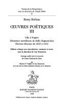 Cover of: Œuvres poétiques