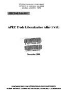 Cover of: APEC trade liberalization after EVSL by Sang-yirl Nam