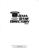 Cover of: Data base directory: 1984-85