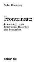 Cover of: Fronteinsatz by Stefan Doernberg