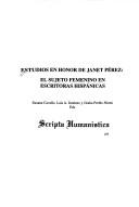 Estudios en honor de Janet Pérez by Susana Cavallo, Oralia Preble-Niemi