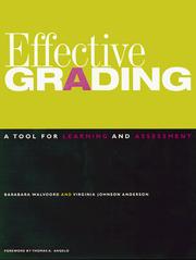 Cover of: Effective grading by Barbara E. Fassler Walvoord