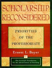 Scholarship reconsidered by Ernest L. Boyer
