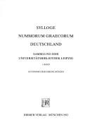 Cover of: Sylloge nummorum Graecorum, Deutschland by Sabine Schultz