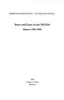 Cover of: Staat und Gaue in der NS-Zeit: Bayern, 1933-1945