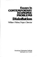 Cover of: Disinflation by William Fellner, project director.