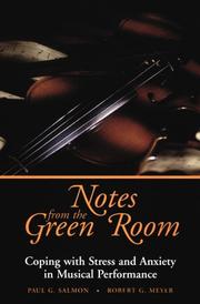 Cover of: Notes from the green room by Salmon, Paul