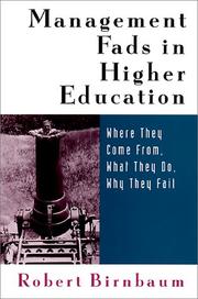 Cover of: Management Fads in Higher Education by Robert Birnbaum